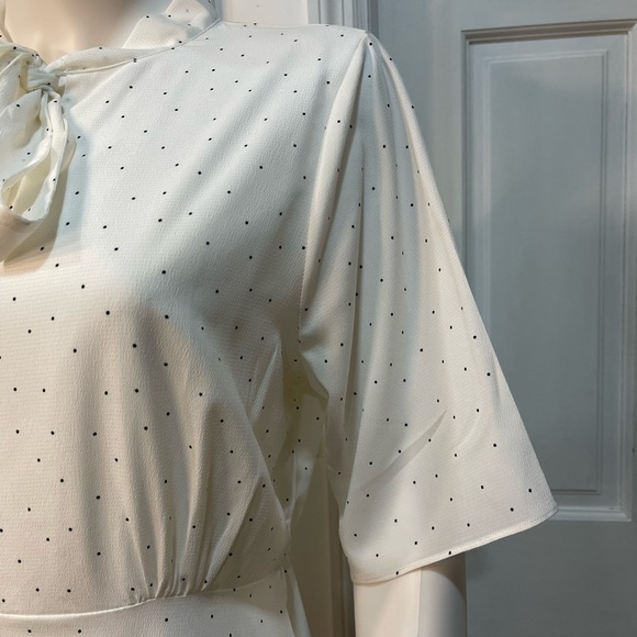 White Polka dots Maxi Dress - Picture 3 of 6